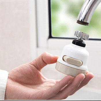 Universal Faucet Splash Head Filter Household Tap Water Booster Shower Kitchen Water Filter Nozzle Water Saving
